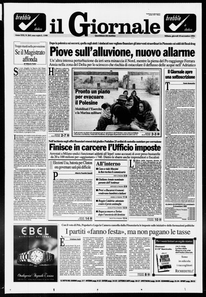 Il giornale : quotidiano del mattino